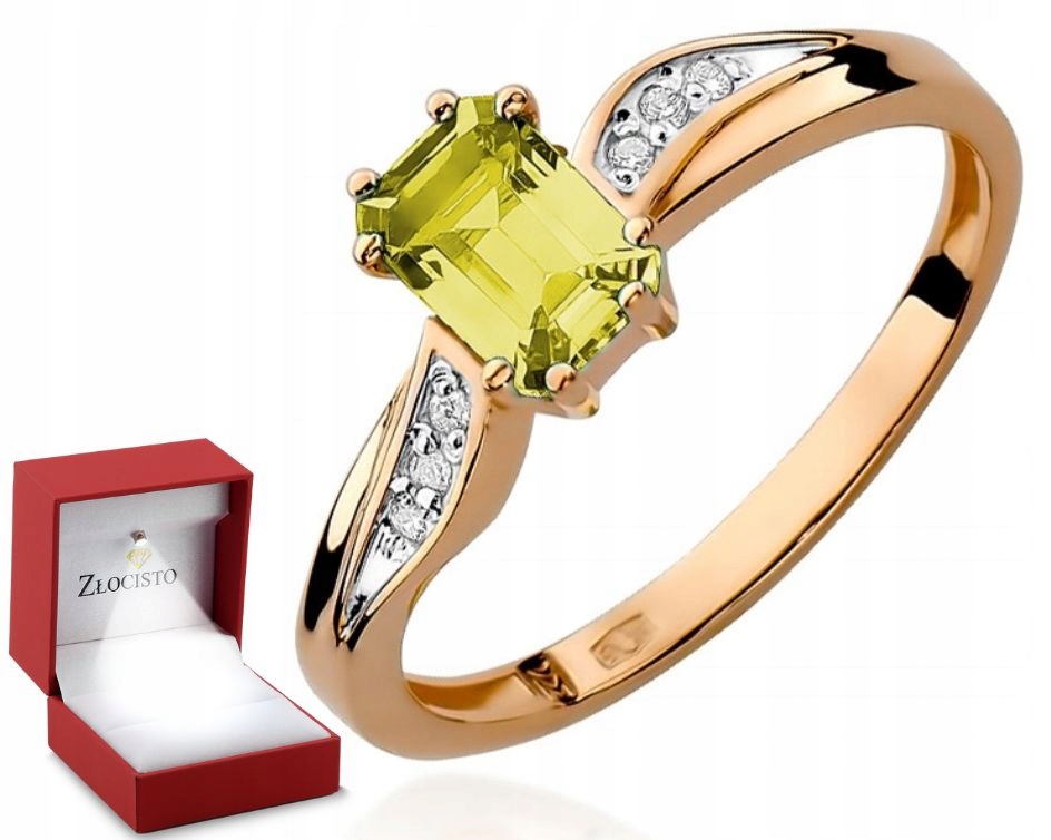 Růžové zlato prstýnek a briliantem Gravírování