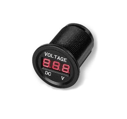 WOLTOMIERZ CYFROWY LED MIERNIK NAPIĘCIA SAMOCHÓD PANEL DO ZABUDOWY 12V 24V