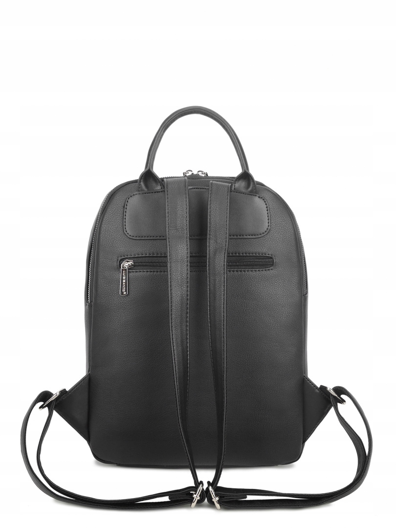 Plecak Damski LUIGISANTO T6474 Black Cechy dodatkowe na zamek