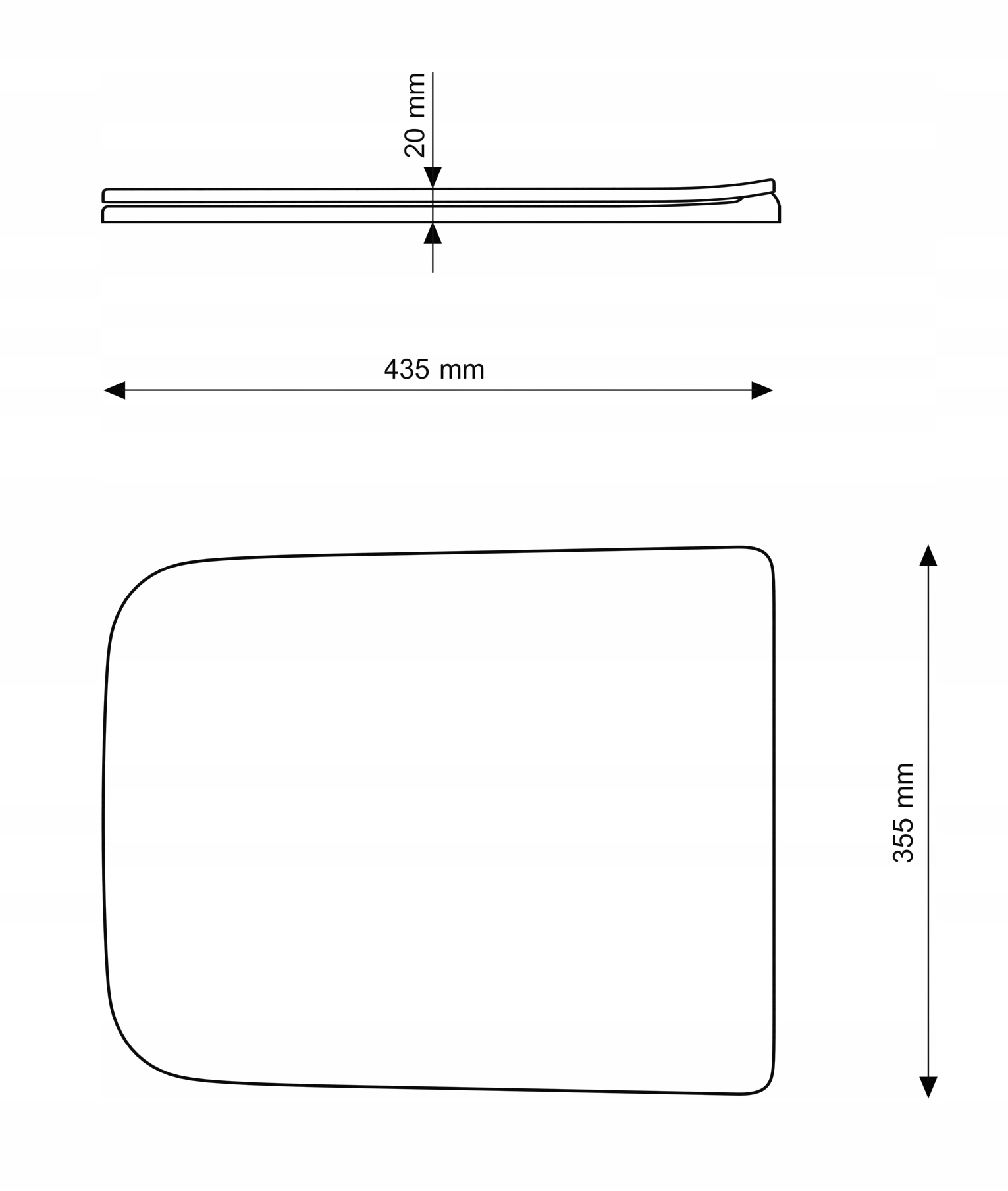 MISKA WC WISZĄCA RIMLESS BEZKOŁNIERZOWA DAX DESKA Długość (cm) 51.5 cm