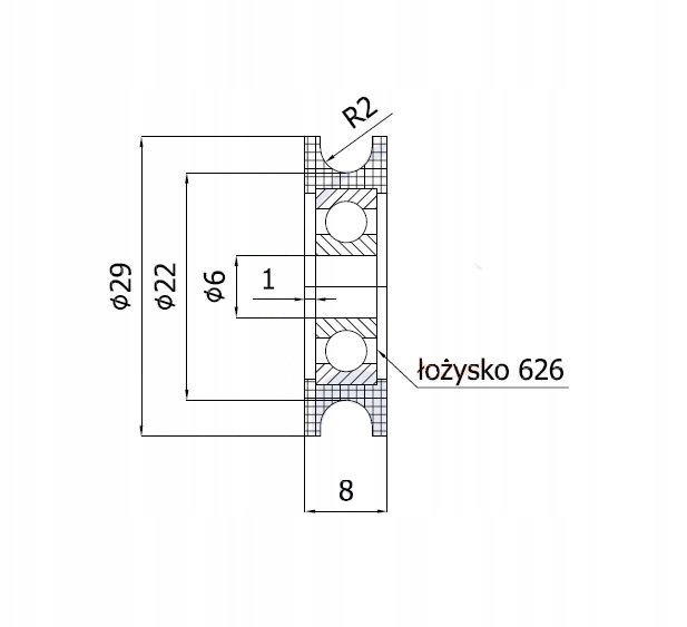 ROLKA ROLKI fi 29mm DO ATLASU NA LINĘ LINKĘ fi 4mm EAN (GTIN) 5903636533919