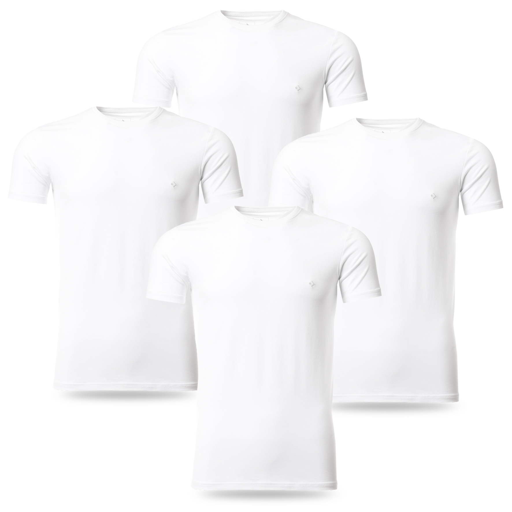 Tričko Pánské Bílé Tričko Hladké Klasické Vysoká Kvalita Moraj 3XL 4PAK