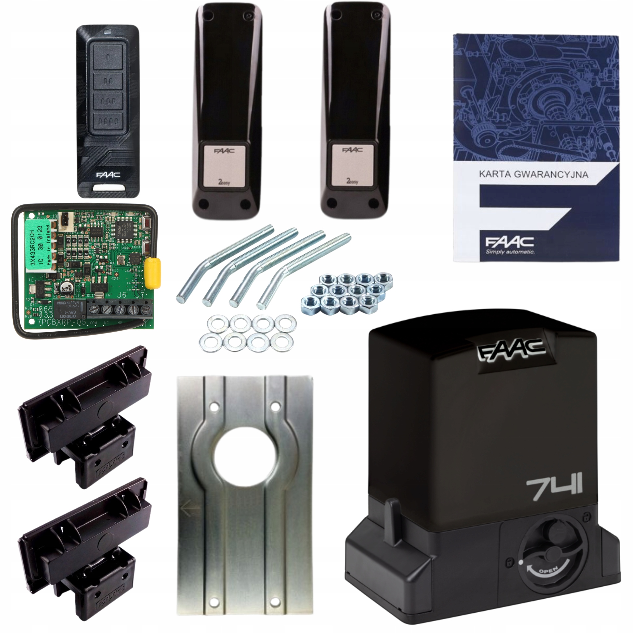 Napęd Siłownik Do Bramy Przesuwnej do 900KG Faac 741 Delta 3 1XPilot