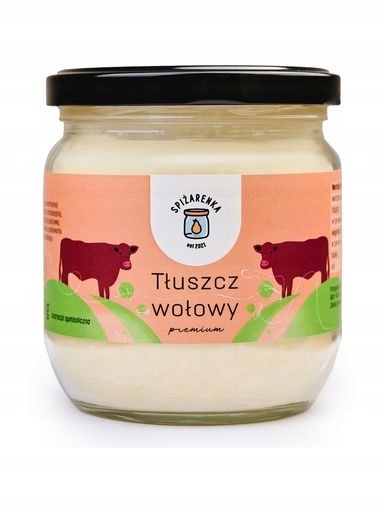 Levně 3 X Tuk Hovězí Lůj nerafinovaný Zdravé Sádlo Keto 425 ml Polský