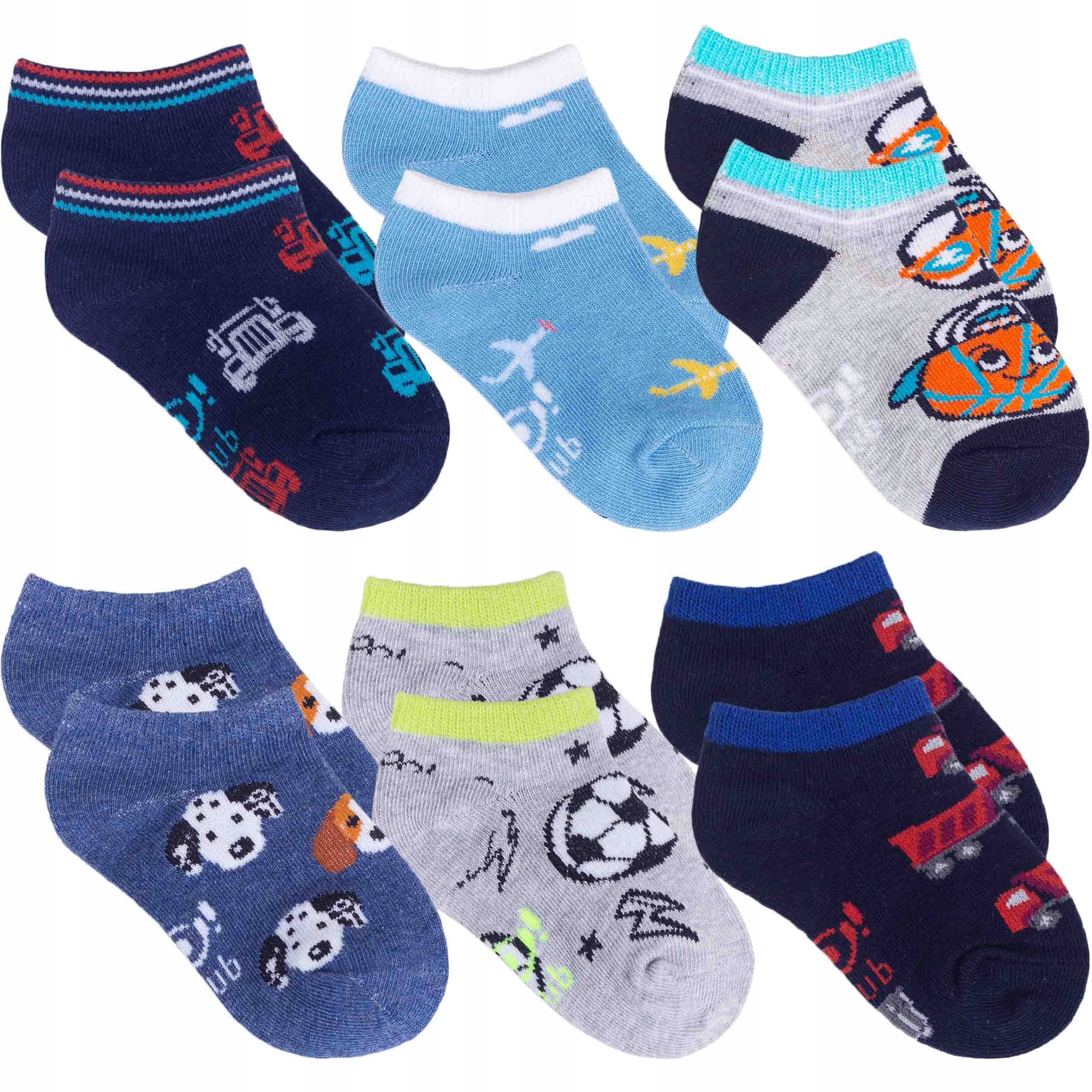 

6-PAK Stopki skarpetki Dziecięce 20-22, r. 80 86