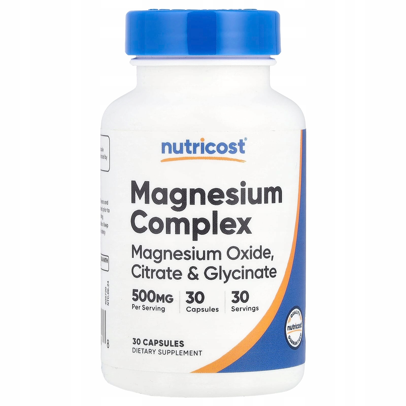 Nutricost, Magnesium Complex, 500 mg, 30 kapsułek