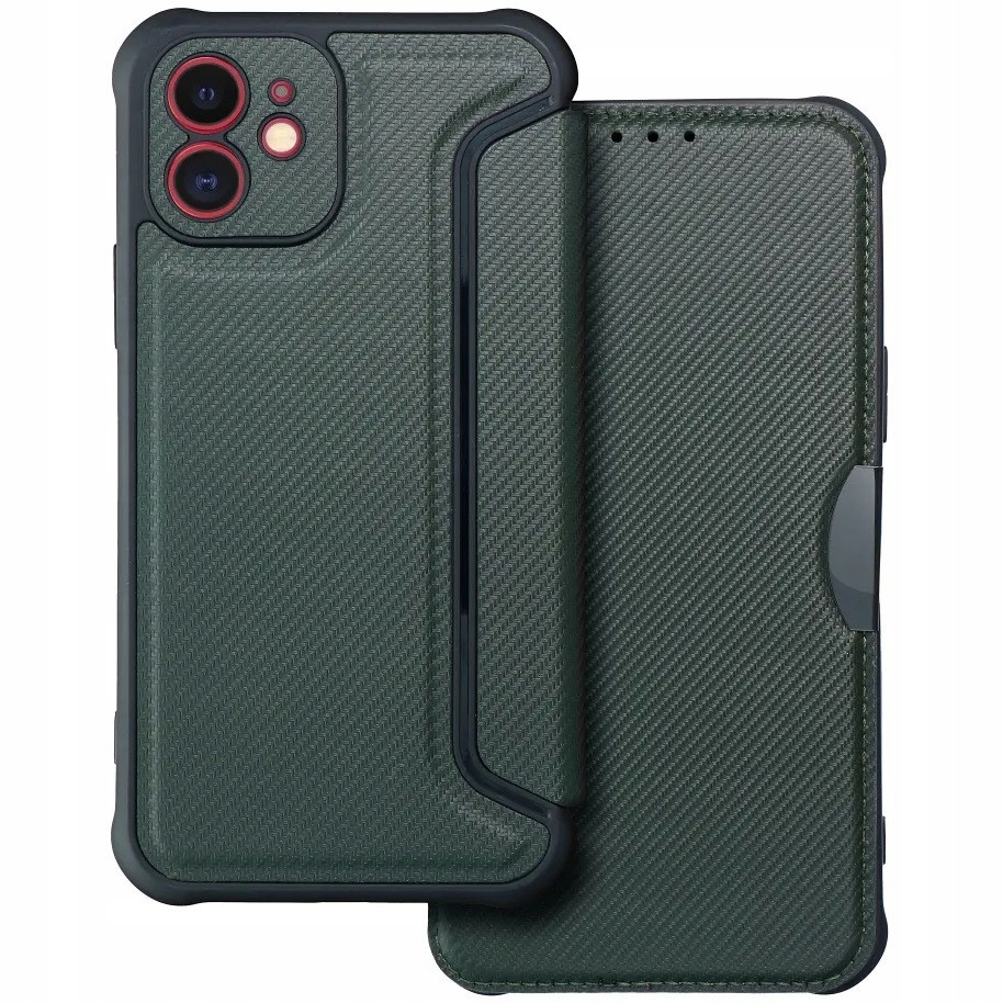 Etui z klapką do Apple iPhone Air (2025), narożniki z poduszkami powietrznymi, imitacja skóry