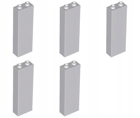 

Lego 2454 Filar 1x2x5 szary jasn Nowy (20g) 5 szt.