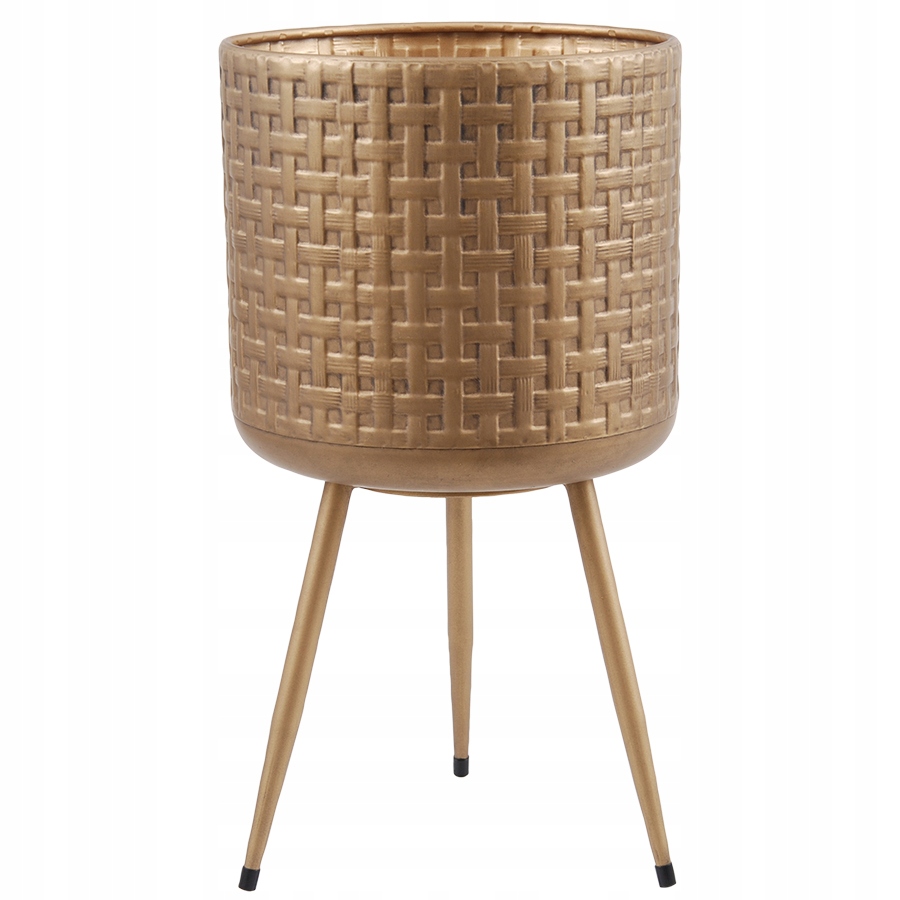 DONICZKA ZŁOTA METALOWA 25cm NA NÓŻKACH