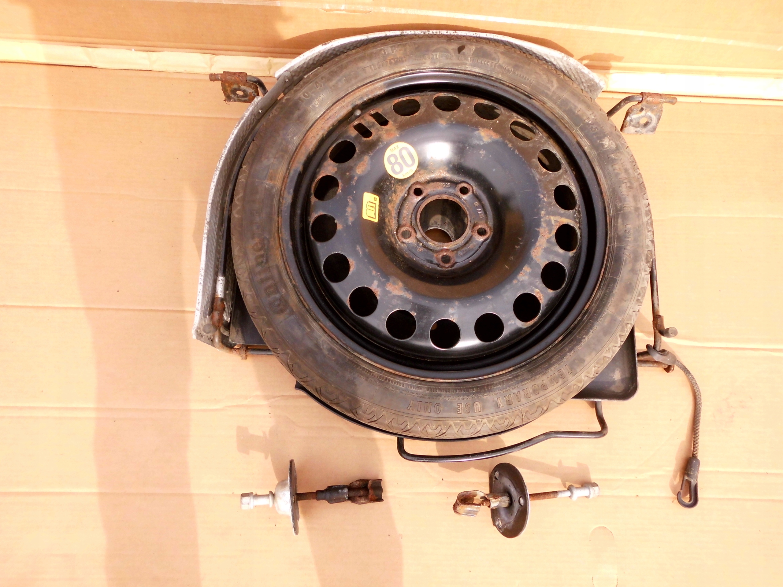 OPEL ZAFIRA C KOSZ KOŁO DOJAZDOWE MOCOWANIE EUROPA 125/70R17