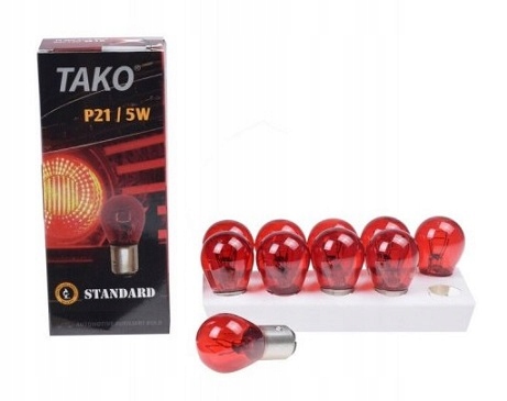 Żarówka Lampy Tylnej 12V 21/5W BAY15D Czerwona