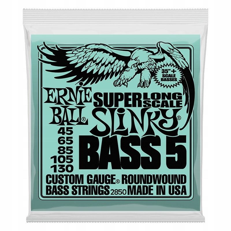 Struny pro basovou kytaru Ernie Ball Eb 2850 (45-130)