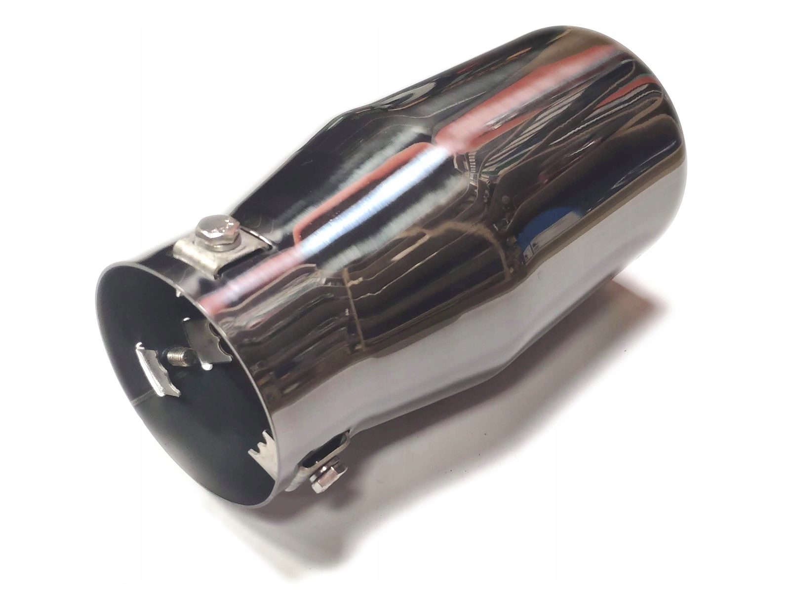 GRATISY# KOŃCÓWKA WYDECHU STAL NIERDZEWNA BLACK CHROM 102mm Producent części Automax