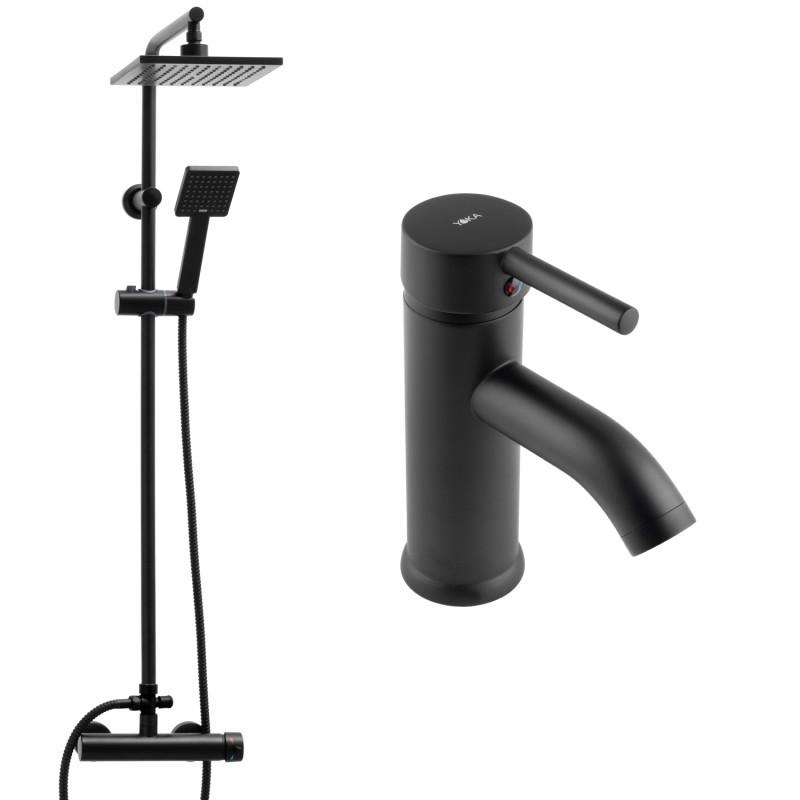 

Zestaw bateria prysznicowa i bateria umywalkowa