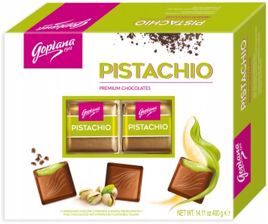 Levně Bonbóny Z Mléčné Čokolády s náplní s pistáciovou příchutí 1 kg