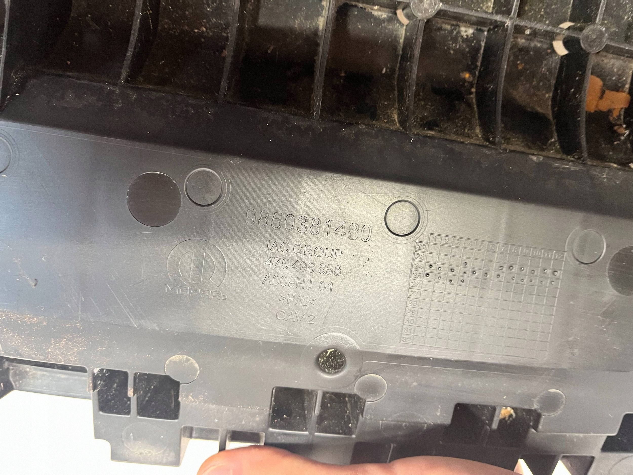 cover below front bumper front OPEL CORSA F 9850381480 @M