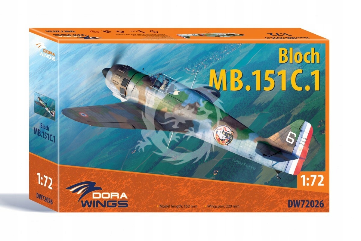 Bloch MB.151 C.1 Dora Wings 72026 měřítko 1/72