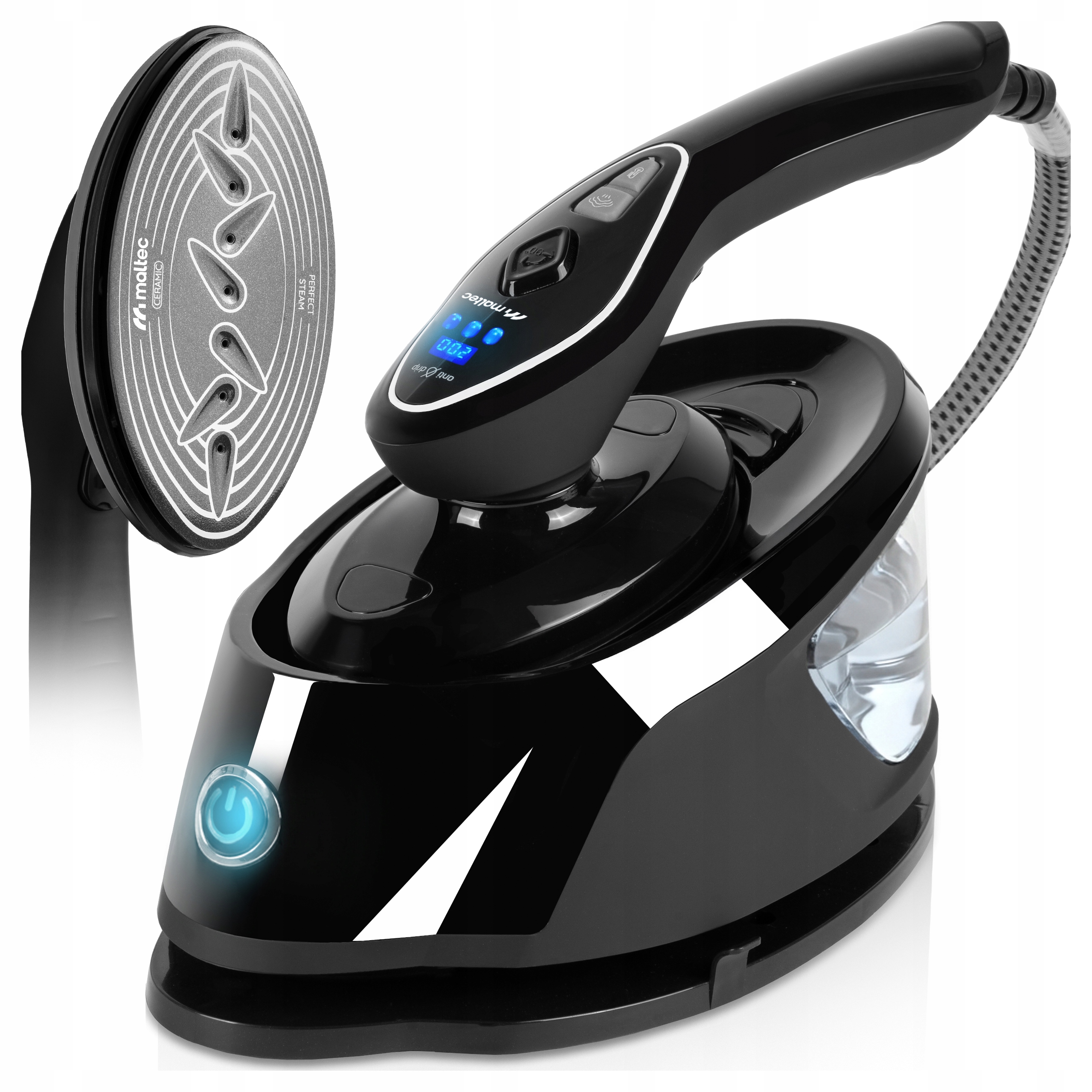 Žehlička S Parním Generátorem Napařovač Oděvů 2500 W