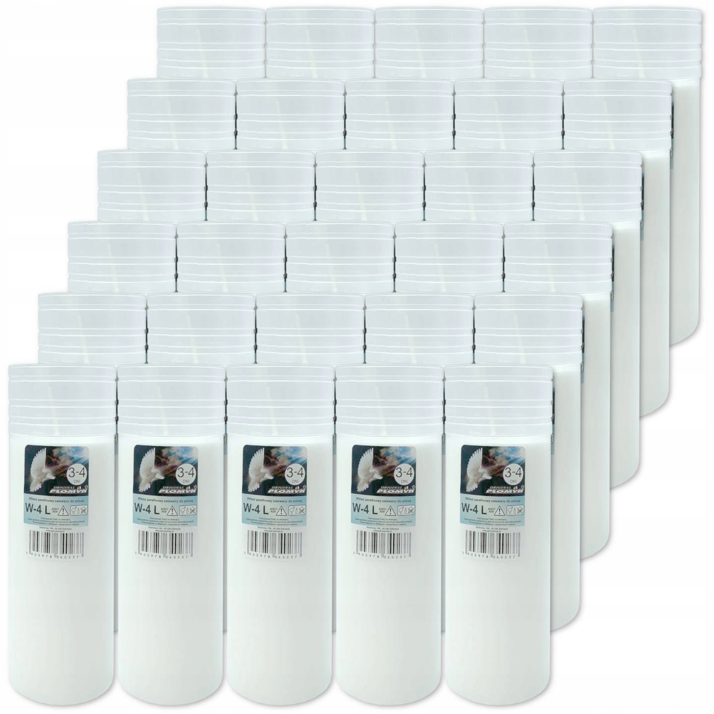 

Wkłady do zniczy Płomyk W-4 L 72-96h 3-4 dni 30szt