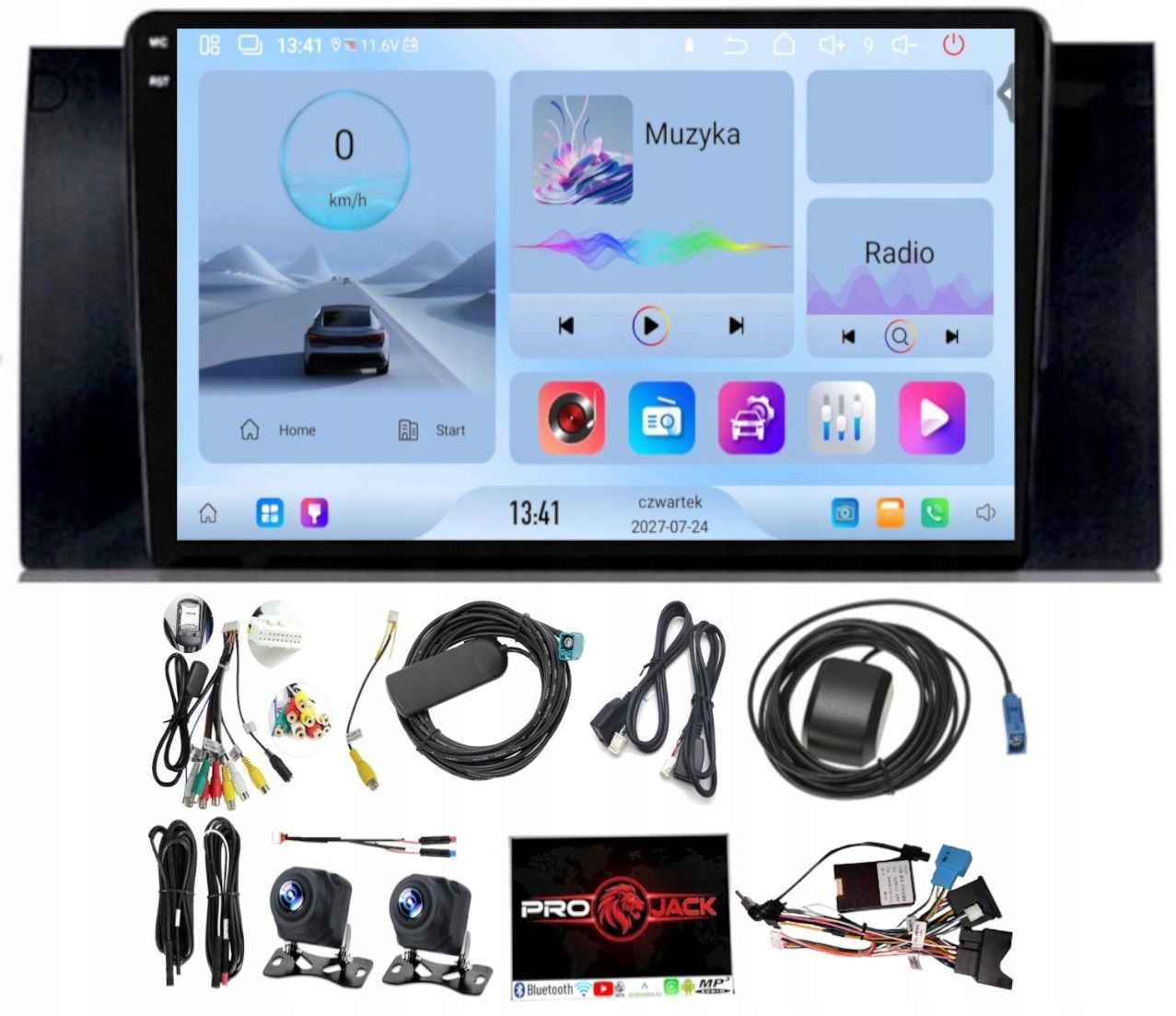 Rádio Navigácia Carplay Gps Android Bt Bmw E39 1996-2003 4GB 64GB Sim