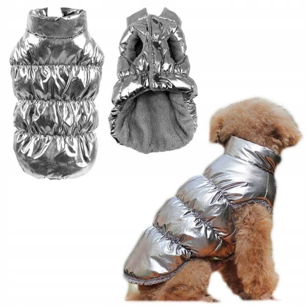 

Ocieplana kurtka dla psa Funky Srebrny L