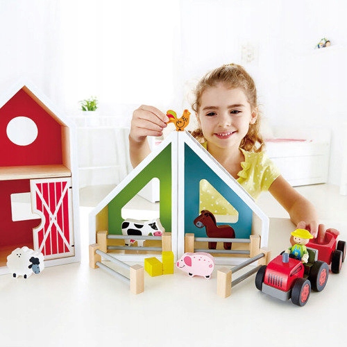 HAPE DREWNIANA FARMA STODOŁA DOMEK DLA ZWIERZAT Marka Hape