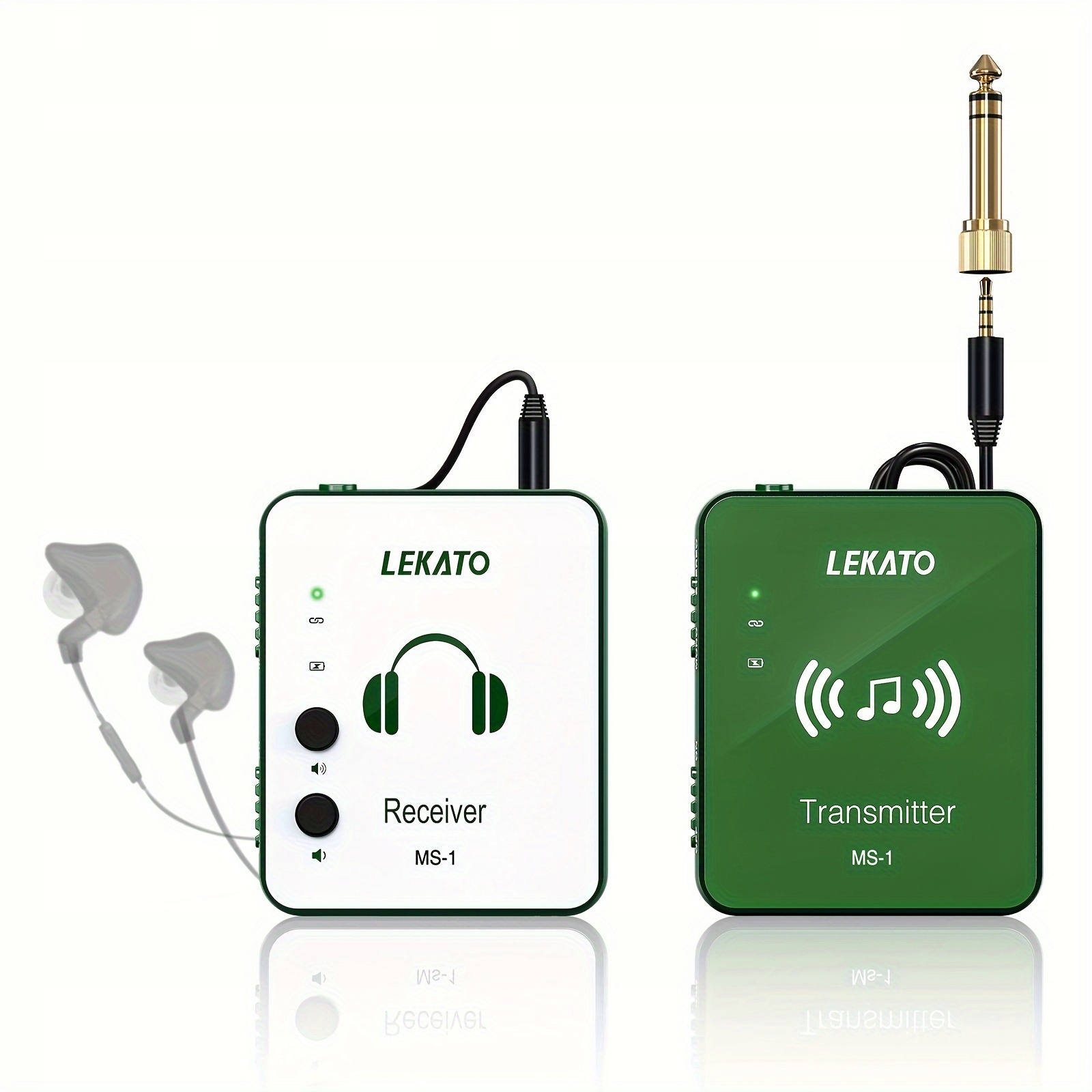 LEKATO MS-1 Wireless in Ear Monitor System 2.4G Stereo Wireless IEM System Marka bez marki
