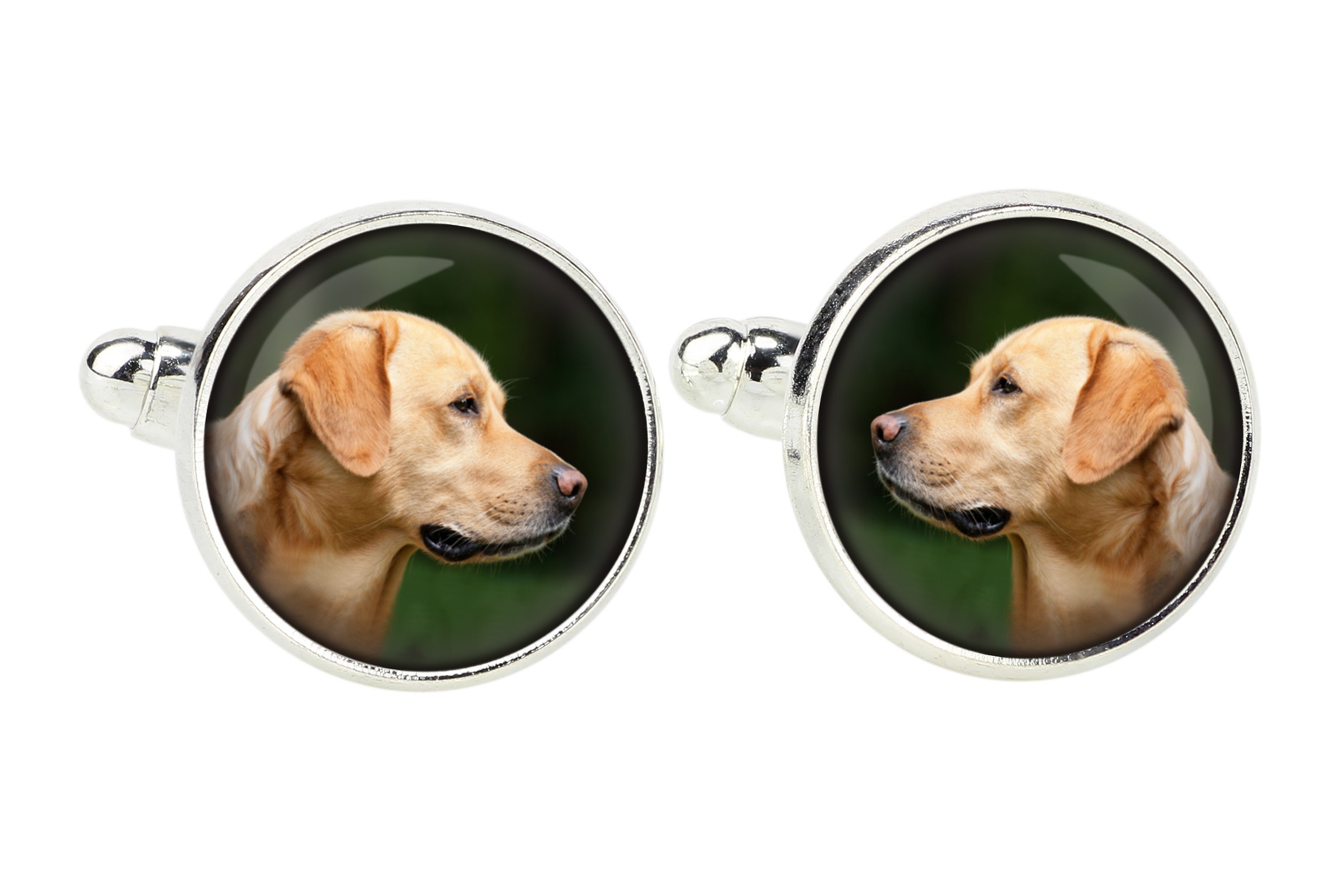 

Labrador Retriever Spinki do mankietów ze zdjęciem