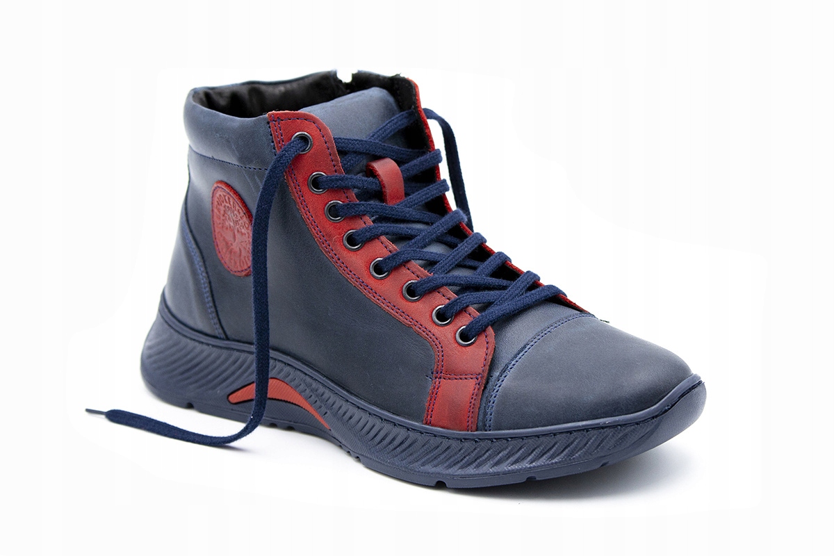 Zimowe buty men skóra blue Joker od dobrebutypl