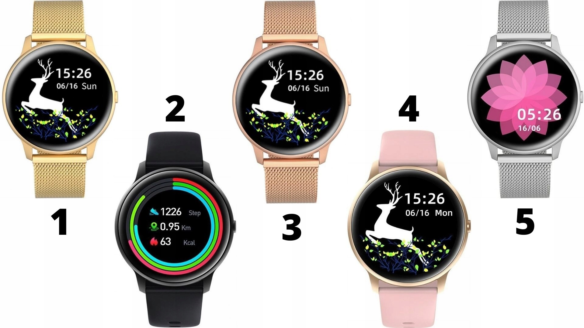 ZEGAREK SMARTWATCH DAMSKI G.ROSSI - ZŁOTY Wodoszczelność tak
