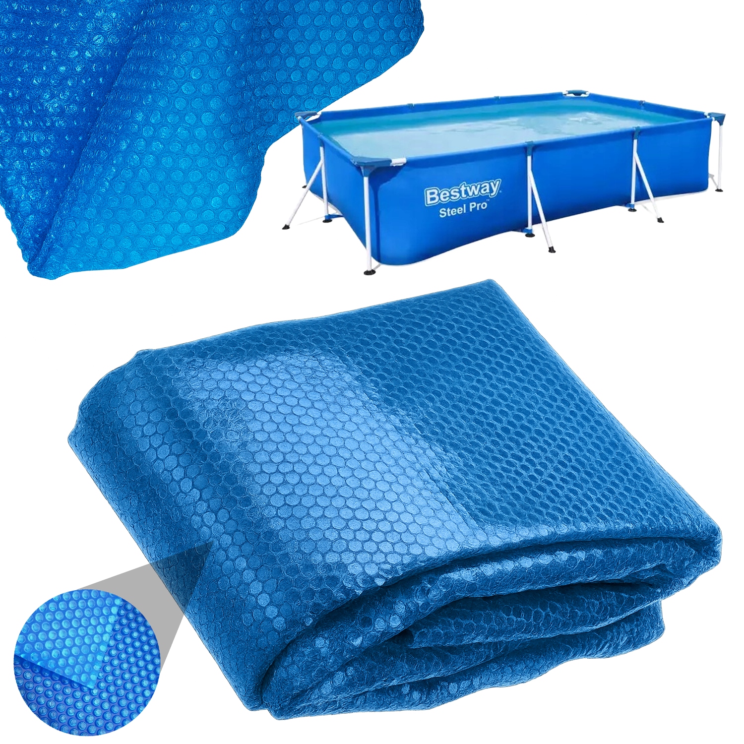Solární Fólie krycí plachta bazén Bestway Steel Pro 300x201x66cm