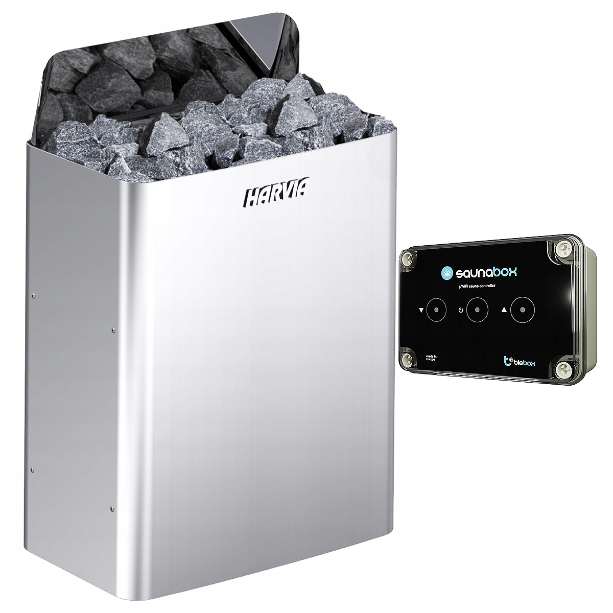Elektrická saunová pec Harvia The wall SW60E 6 kW ovládač SaunaBox