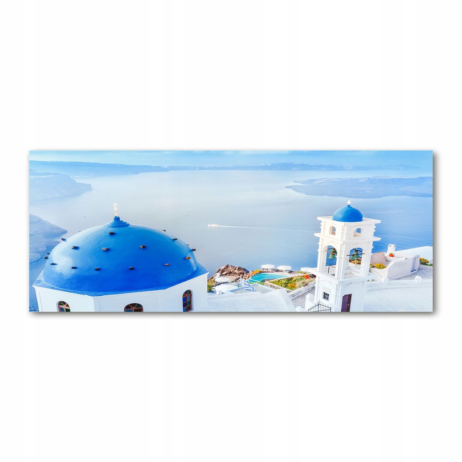 

Foto obraz szkło akryl Santorini Grecja 125x50 cm