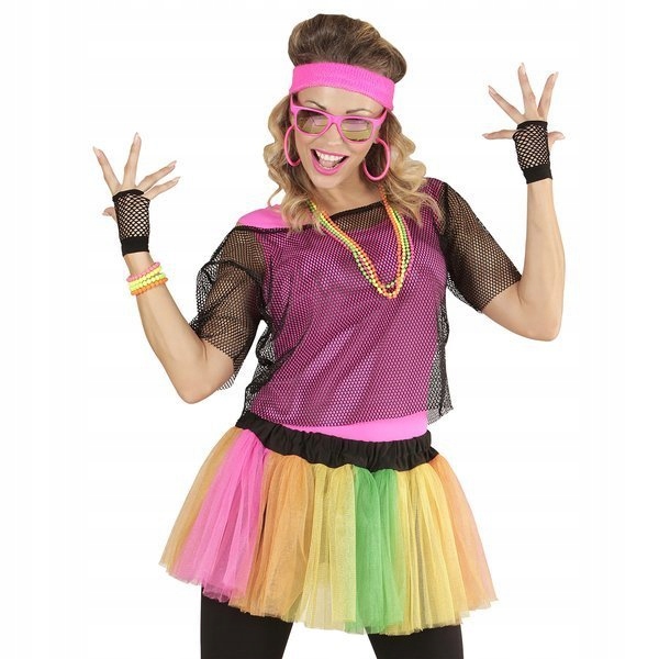 KOSZULKA SIATKA CZARNA T-SHIRT LATA 80 Rozmiar uniwersalny