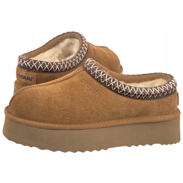 Dámské zateplené Pantofle Everau Wonga EAU2016 Chestnut Hnědé