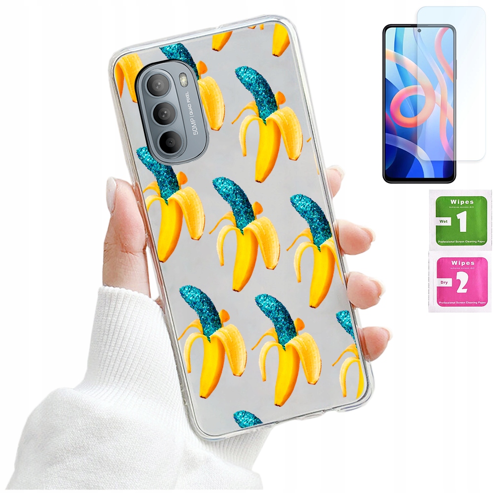 

Etui Silikonowe Grafika Szkło do Motorola Moto G31
