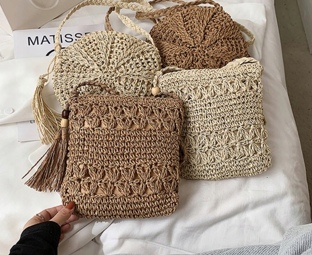 KOSZYK DO RĘKI MAŁA TOREBKA NA LATO PLECIONA NA PLAŻĘ PLAŻOWA MIEJSKA Płeć kobieta