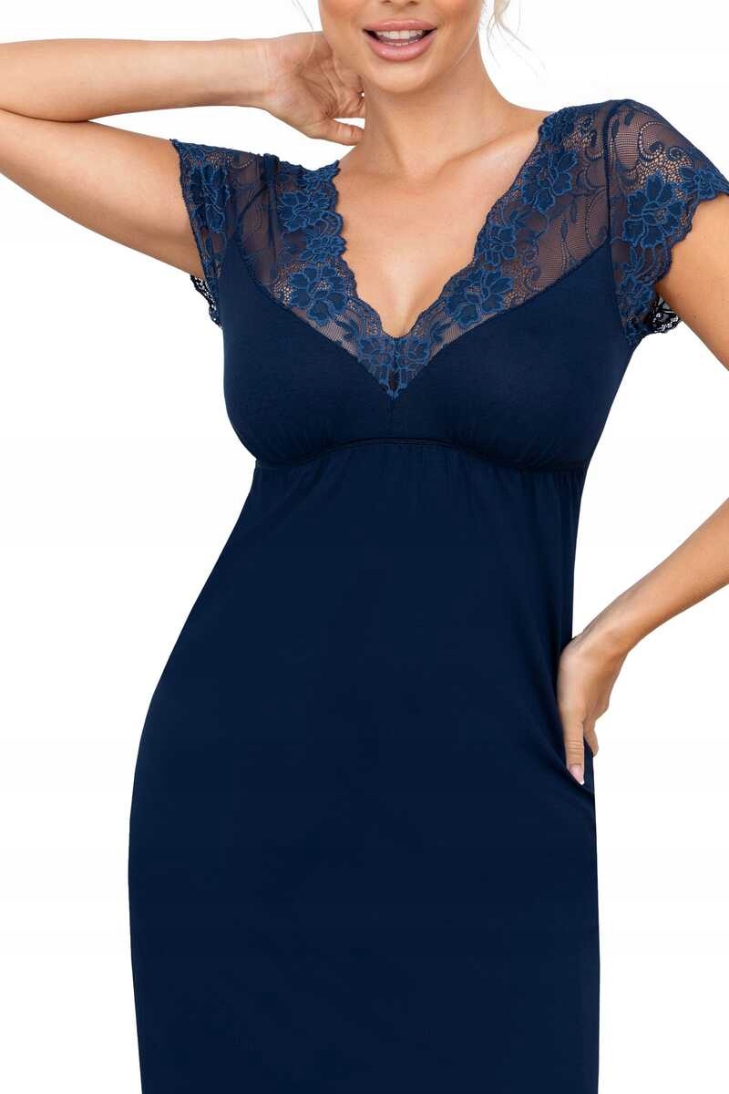 Donna Košile noční z viskózy Ismena tmavě modrá S