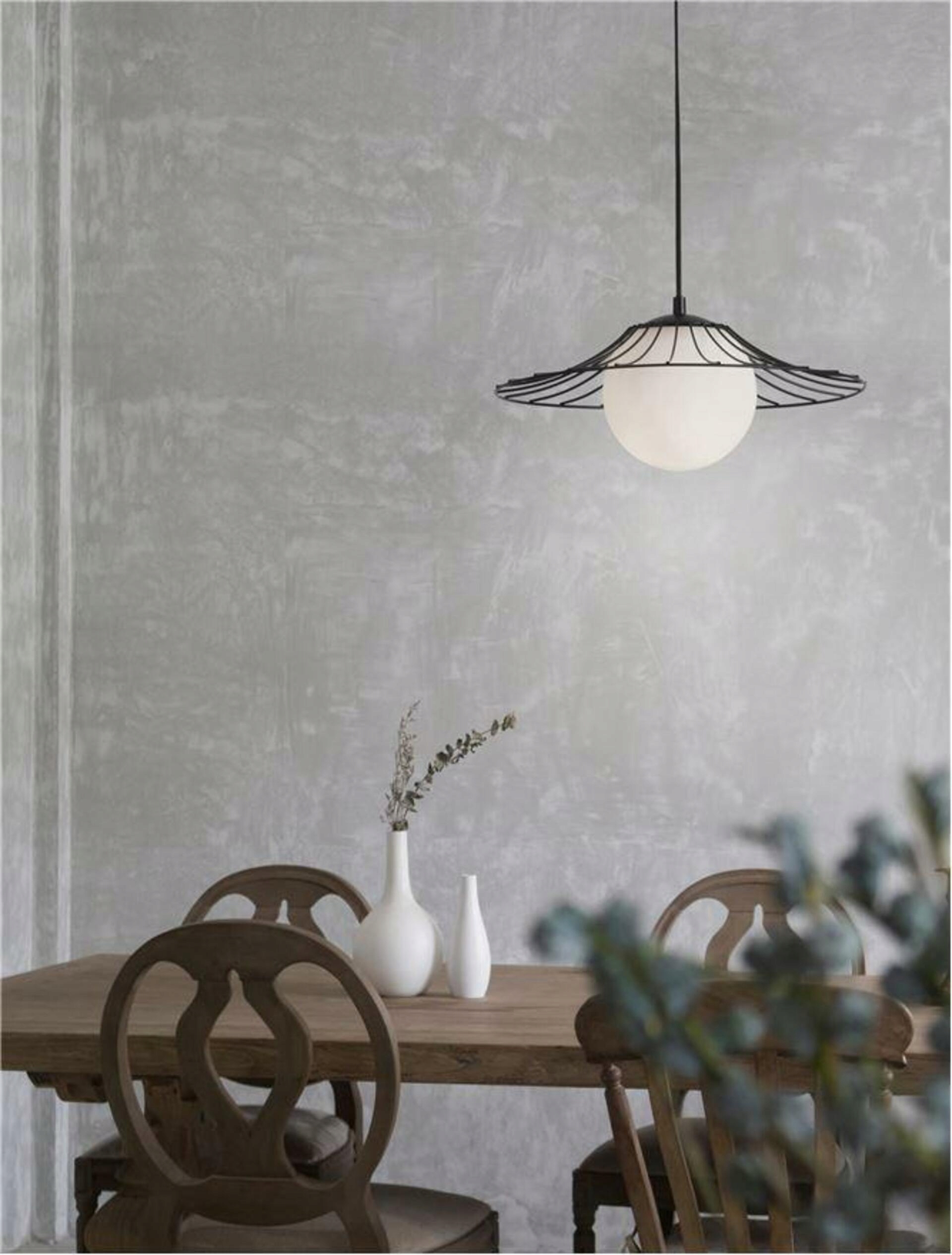 Nova Luce závěsné svítidlo Fly matný černý kov E27 1x12W 230V IP20 bez žáro