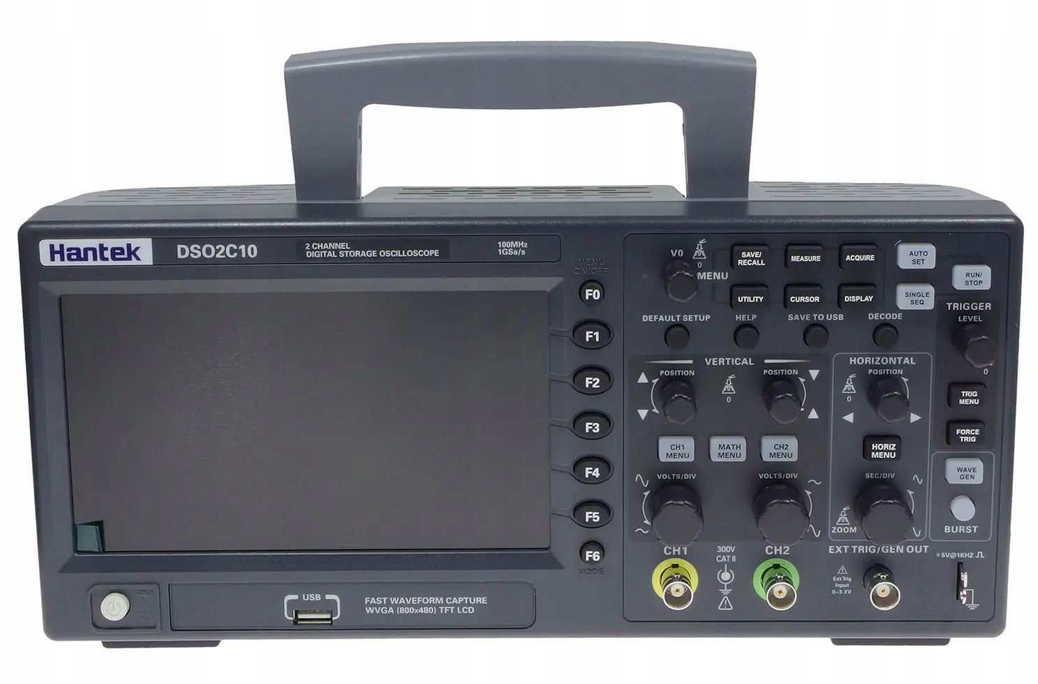 Oscyloskop dwukanałowy 2x100MHz HANTEK DSO2C10