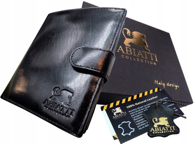 

Skórzany Portfel Męski Abiatti 100% Skóra Premium
