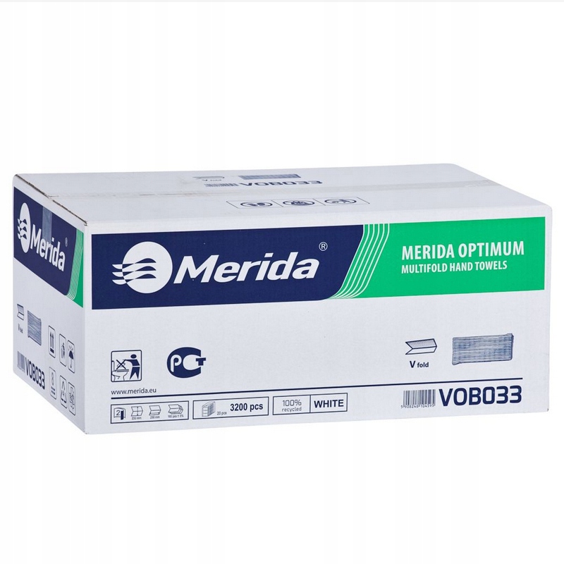 

Merida Ręczniki Papierowe Zz Białe 3200 Szt VOB033
