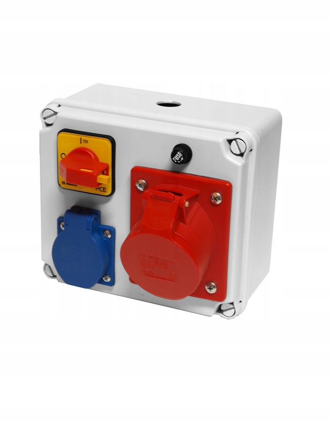 Stacionární rozvaděč z plastu typ „Kolo“ vstup M25 výstup 32/5 GSx