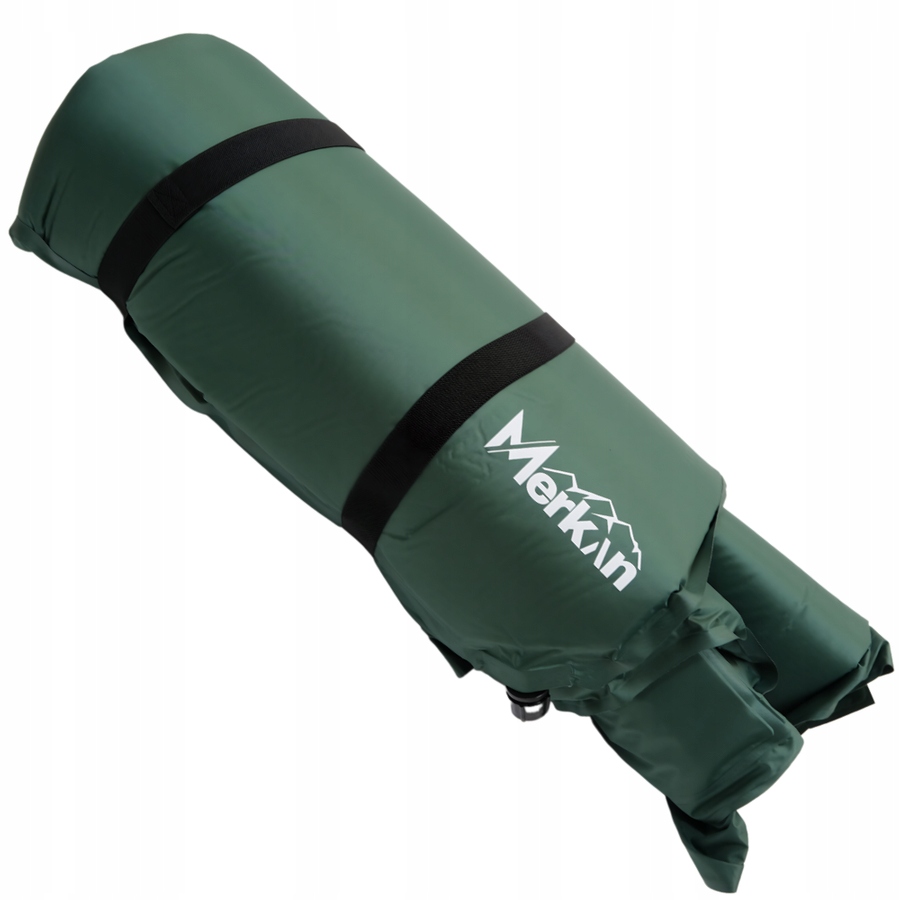 MERKAN Mata Samopompująca Turystyczna Dwuosobowa Z Poduszką + Pokrowiec Stan opakowania oryginalne