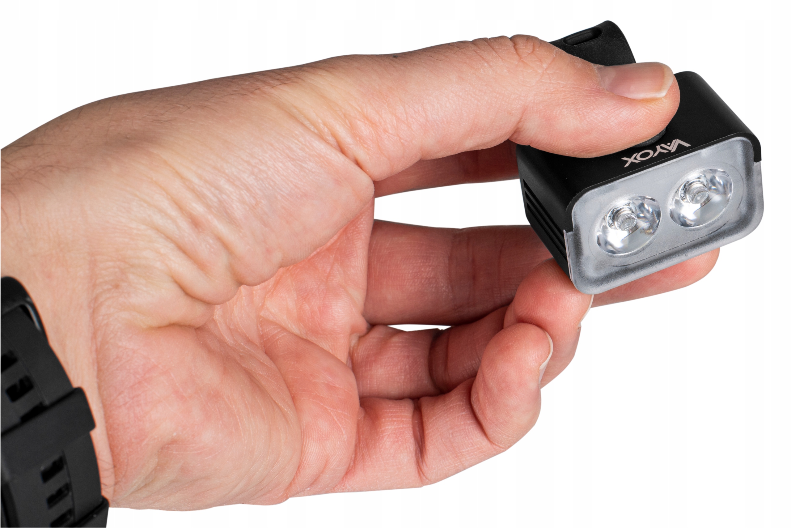 LAMPKA ROWEROWA PRZÓD NA KIEROWNICE ŚWIATŁO LED OŚWIETLENIE ROWER USB VAYOX Rodzaj przednie