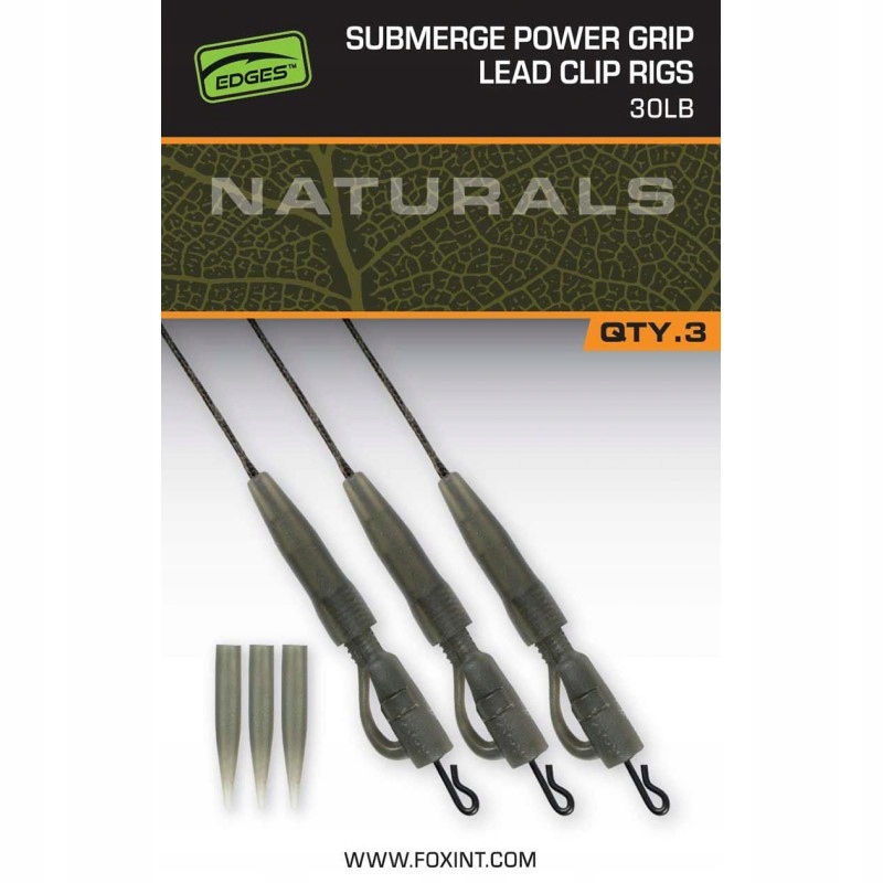 Fox Naturals Submerge Lead Clip Leader 30lb CAC850
