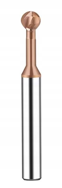 Frez Vhm kulowy lizakowy kulisty R2 fi 4x50mm do stali