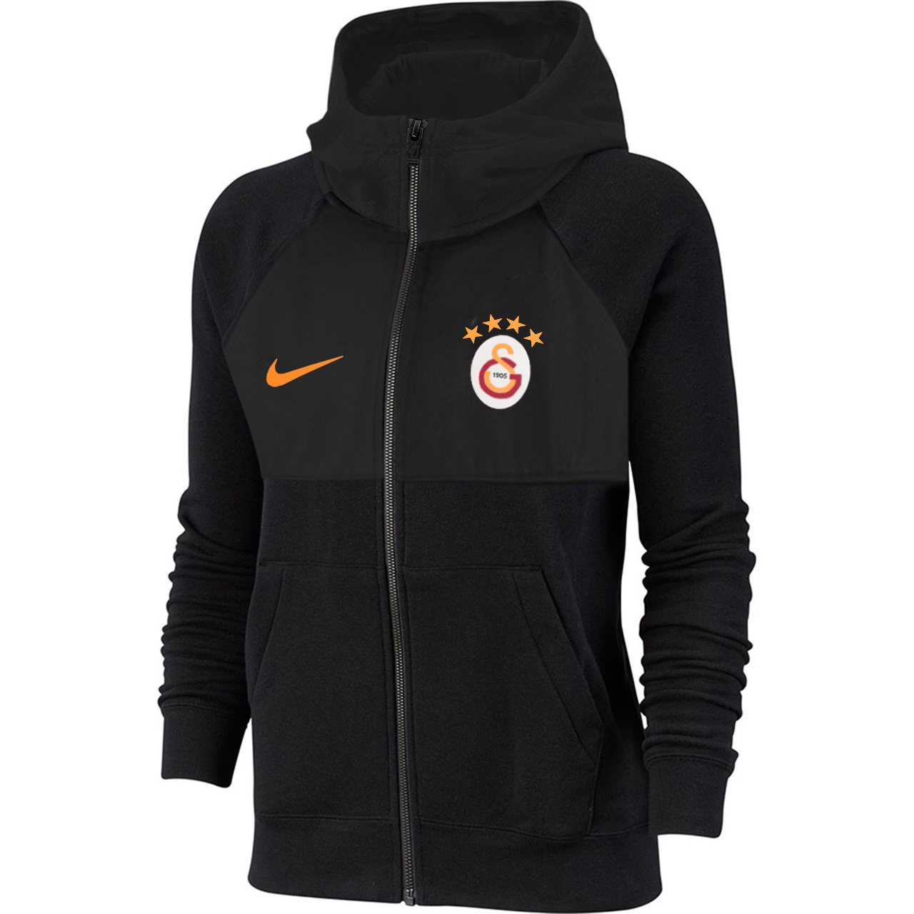 Bluza Dziecięca Nike Sportswear Full-Zip Kapturem Rozpinana Hoodie Czarna L