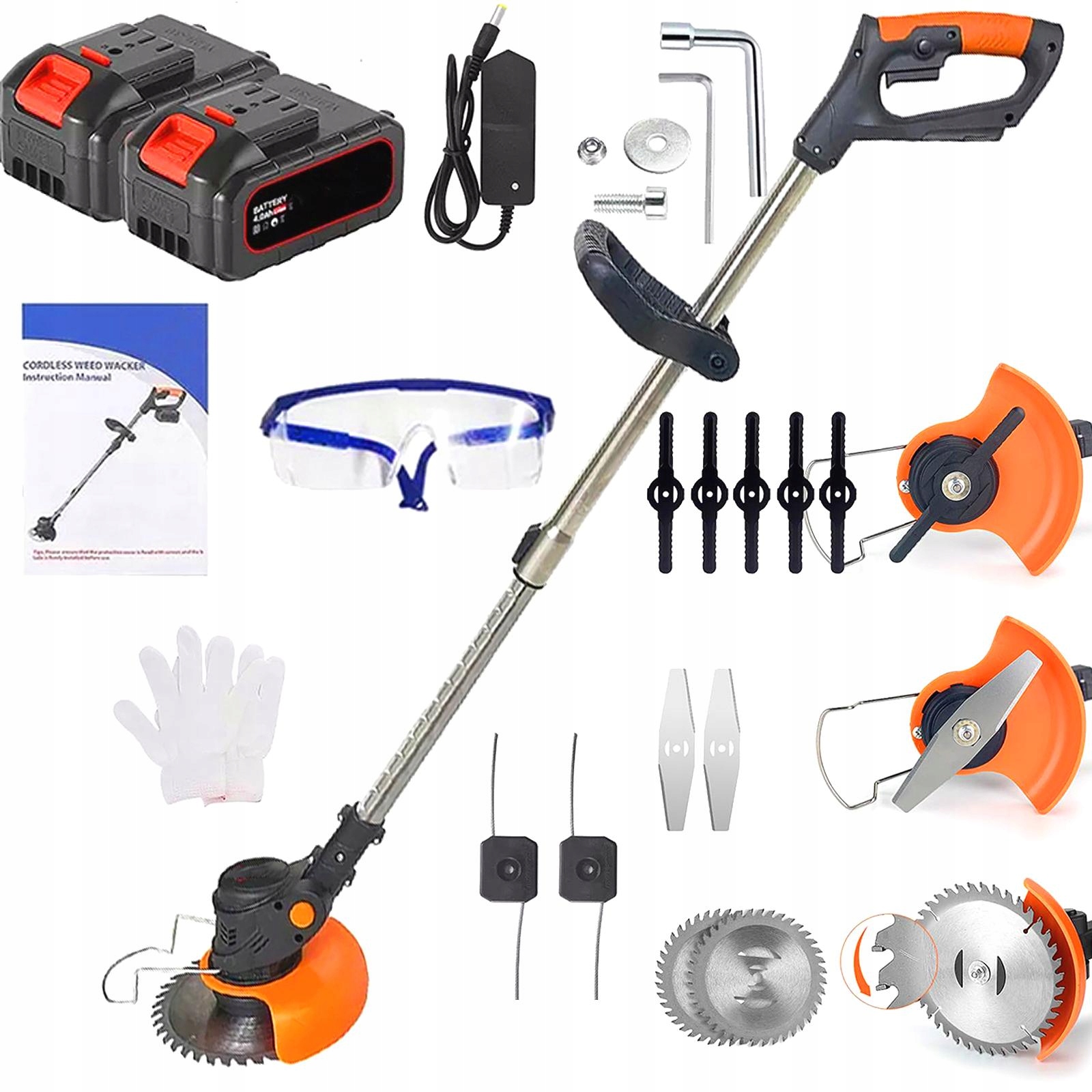 Bezdrátový Vyžínač 800 W S Vysokou Řeznou Silou 15 CM