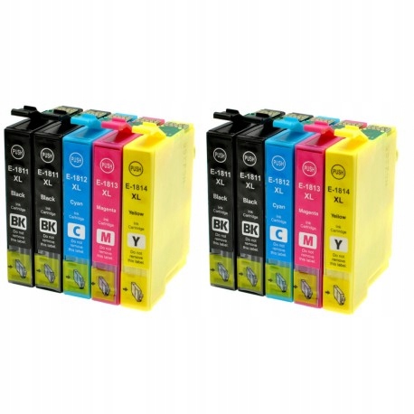 20x TUSZ DO EPSON XP-30 XP-102 XP-202 XP-205 T1811 EAN (GTIN) 6959080012349